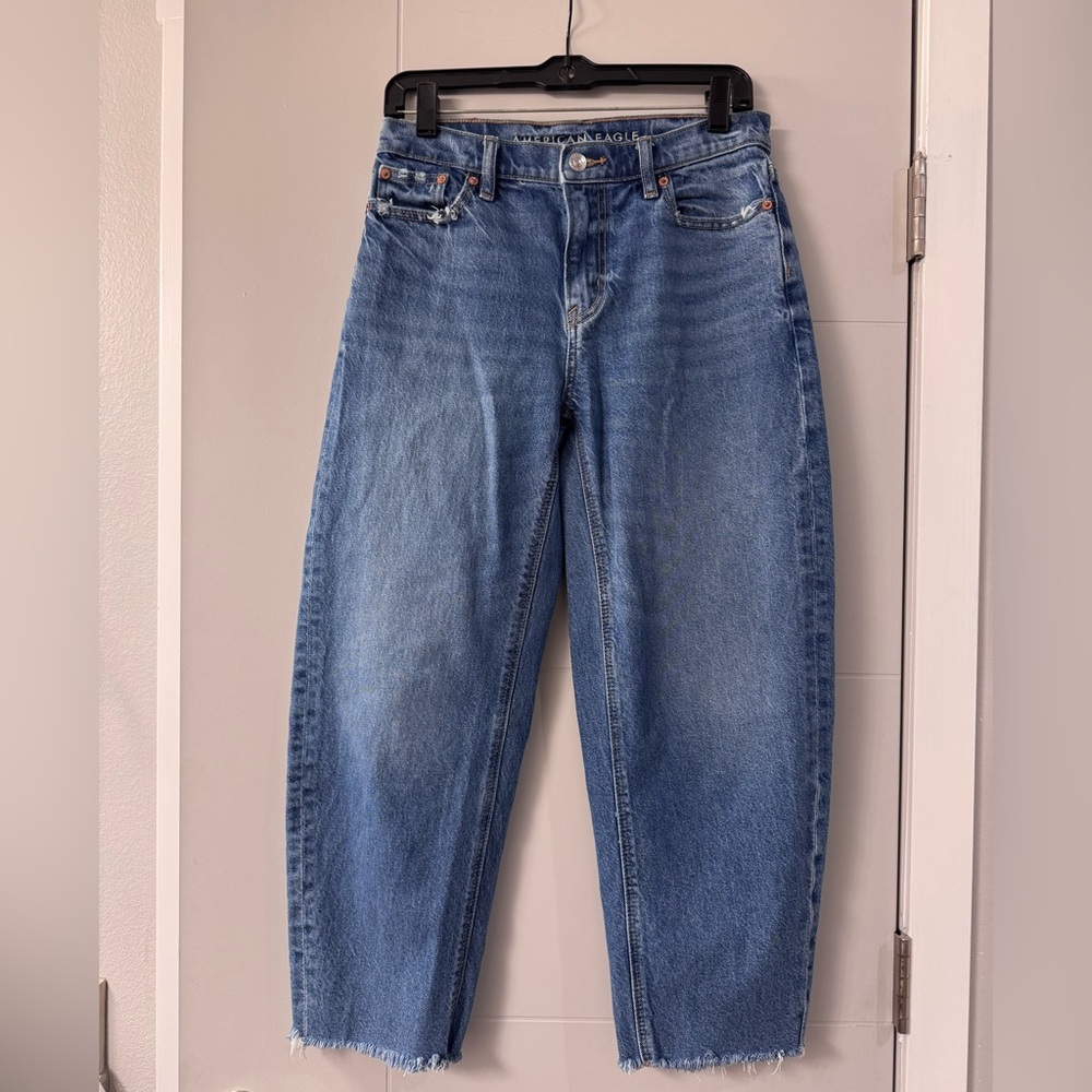 AE barrel jeans size 0 short